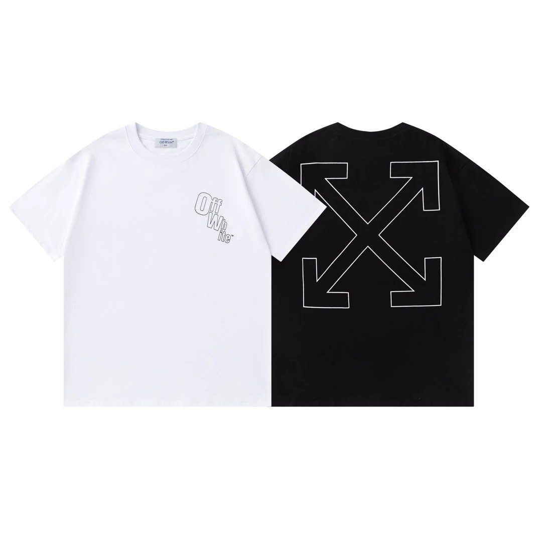 Off-White Floral Logo T-Shirt Black - 25
