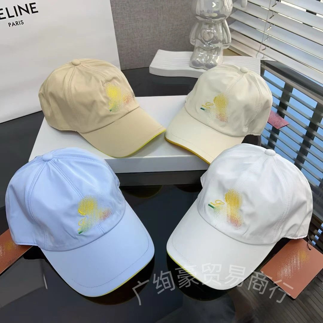 Design Baseball Cap Blue with Yellow Trim and Embroidered Graphic - 9