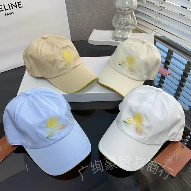 Unbranded Hats Embroidered Baseball Cap with Contrast-Trim Brim product detail image 9