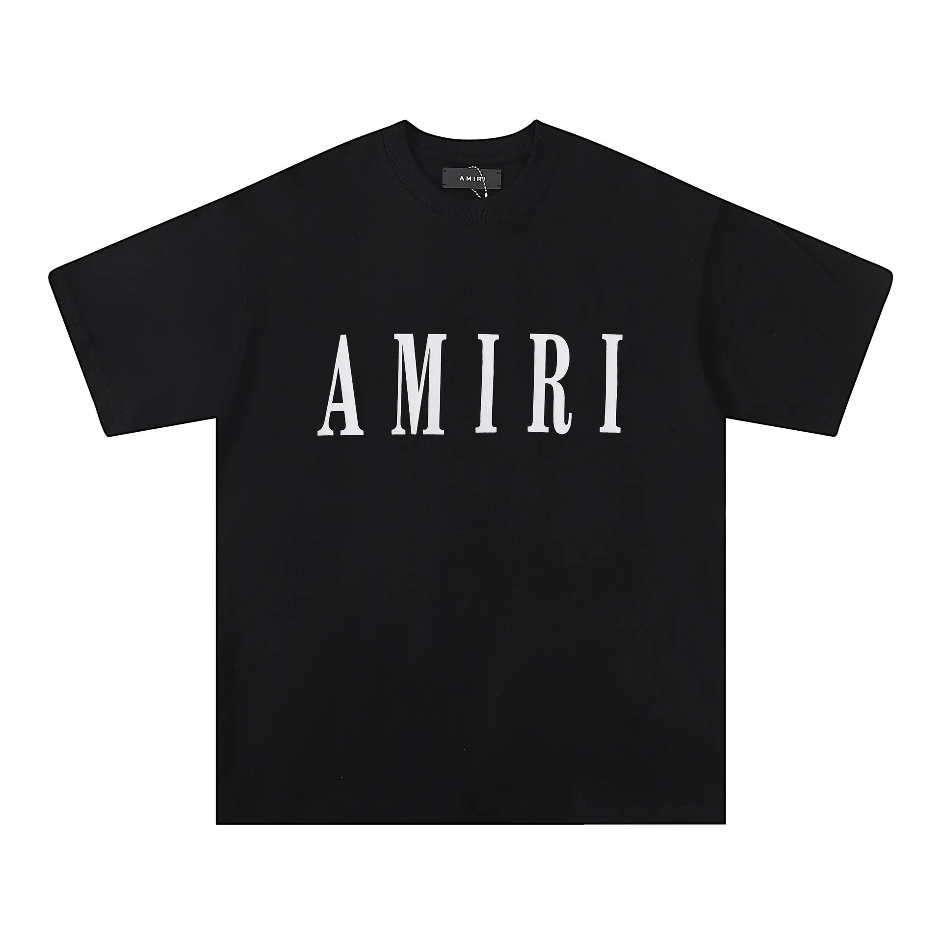 Amiri Paint Splatter Logo Black T-Shirt - 12