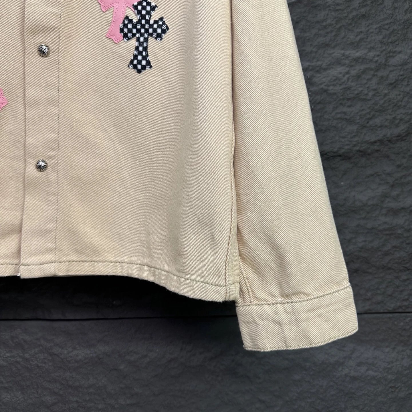 Chrome Hearts Cross Patch Denim Jacket Black - 18