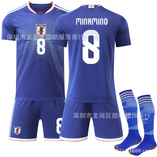 Japan Football Association 2022 Home Kit Blue Jersey Set - 1