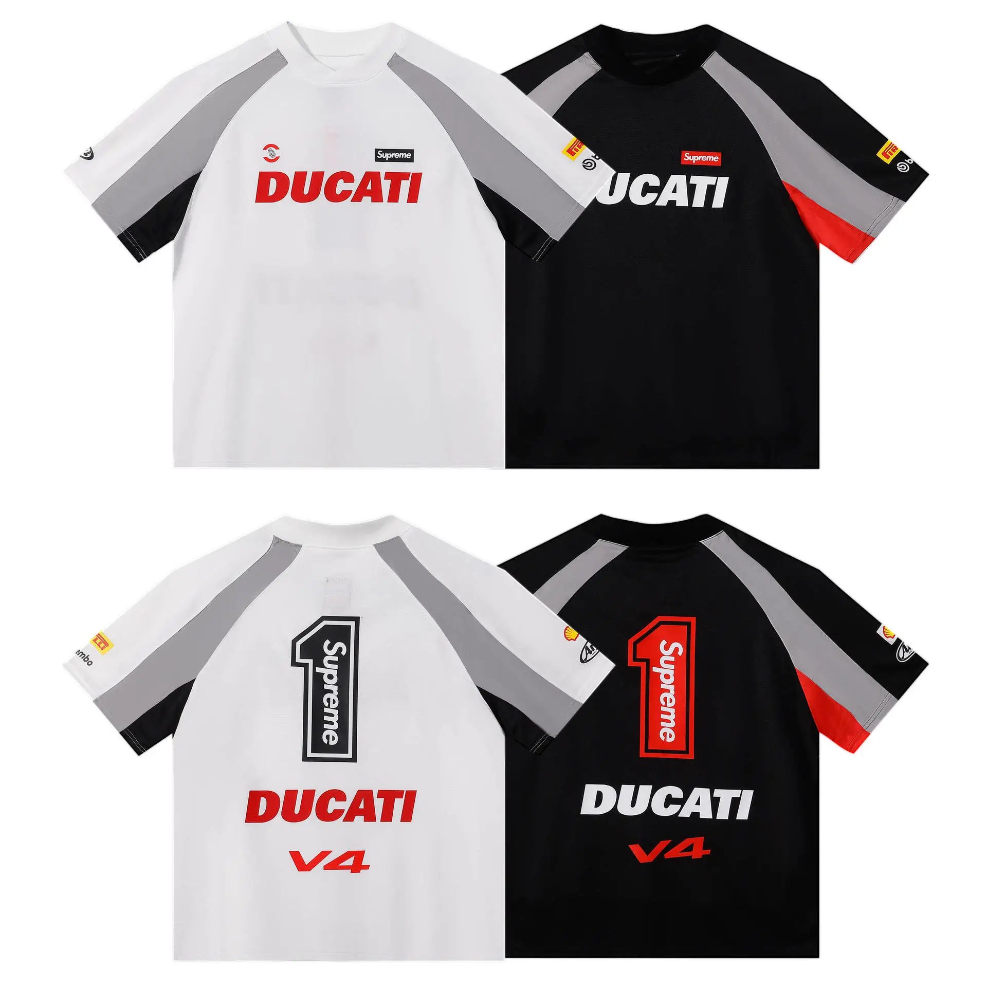 Supreme x Ducati Racing Windbreaker Black / Gray Jacket Outerwear - 5