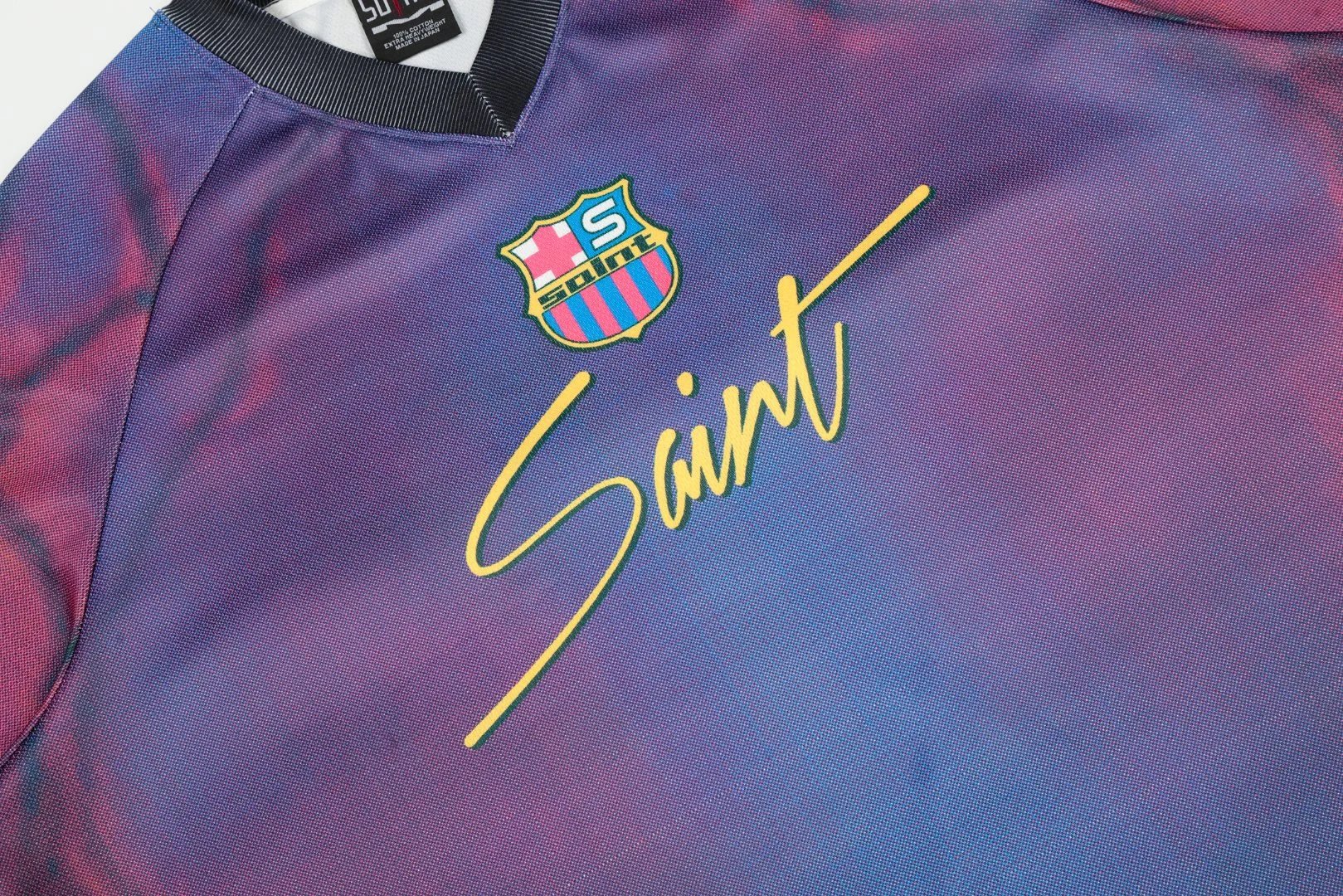 Design Saint FC Yellow Green V-Neck Jersey - 46
