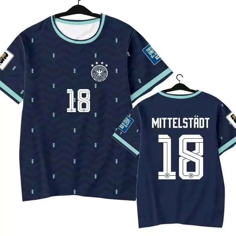 Design Germany National Team 2024 Home Jersey Müller #13 White Jersey - 11