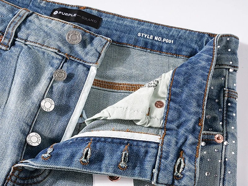 Purple Brand Distressed Flare Jeans Light Wash - 25
