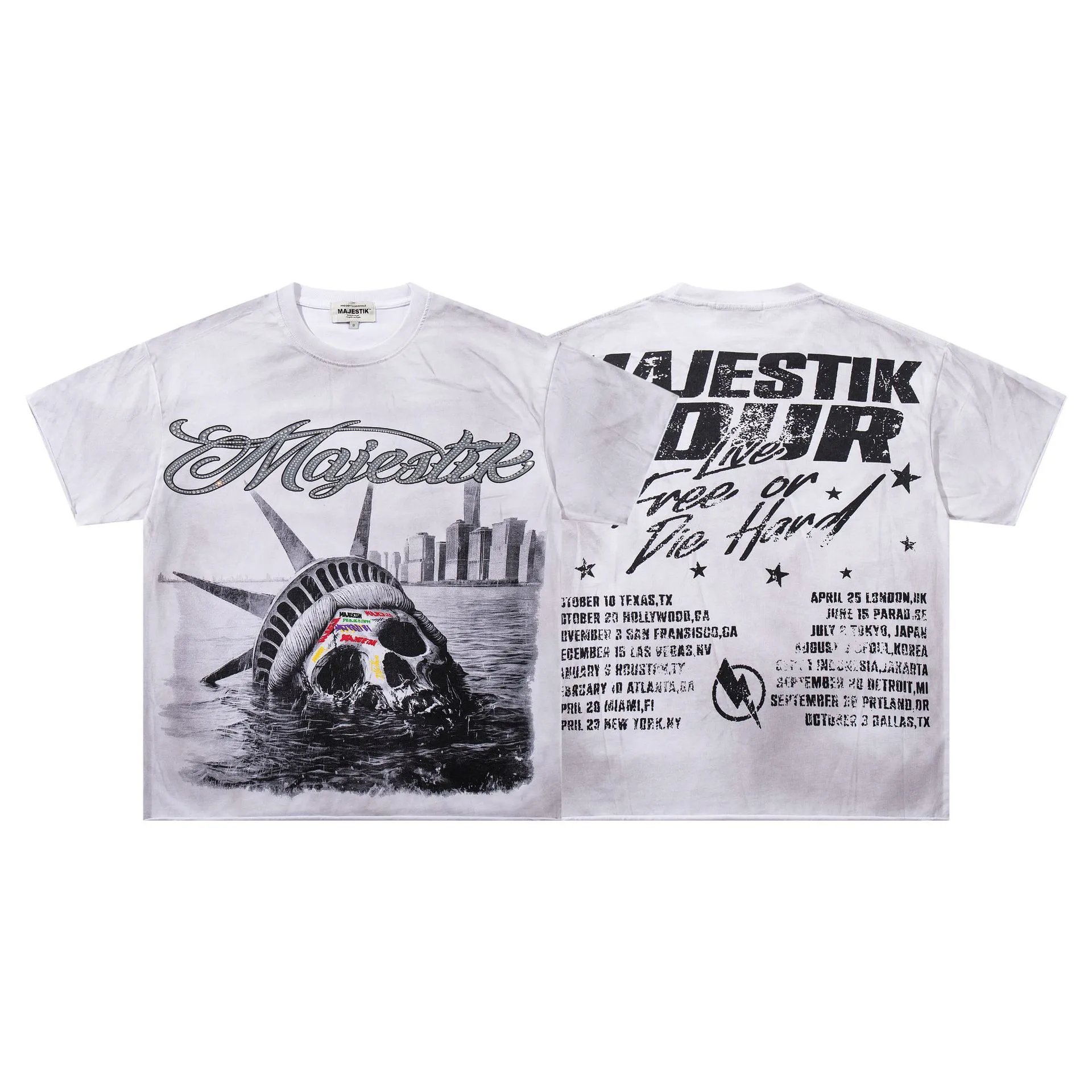 Design Majestik Racing Street Legends Oversized Graphic T-Shirt Black T-Shirts - 14