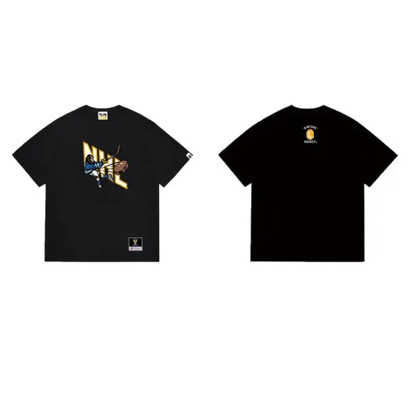 Champion x NHL Vintage Hockey Graphic Black T-Shirt - 1