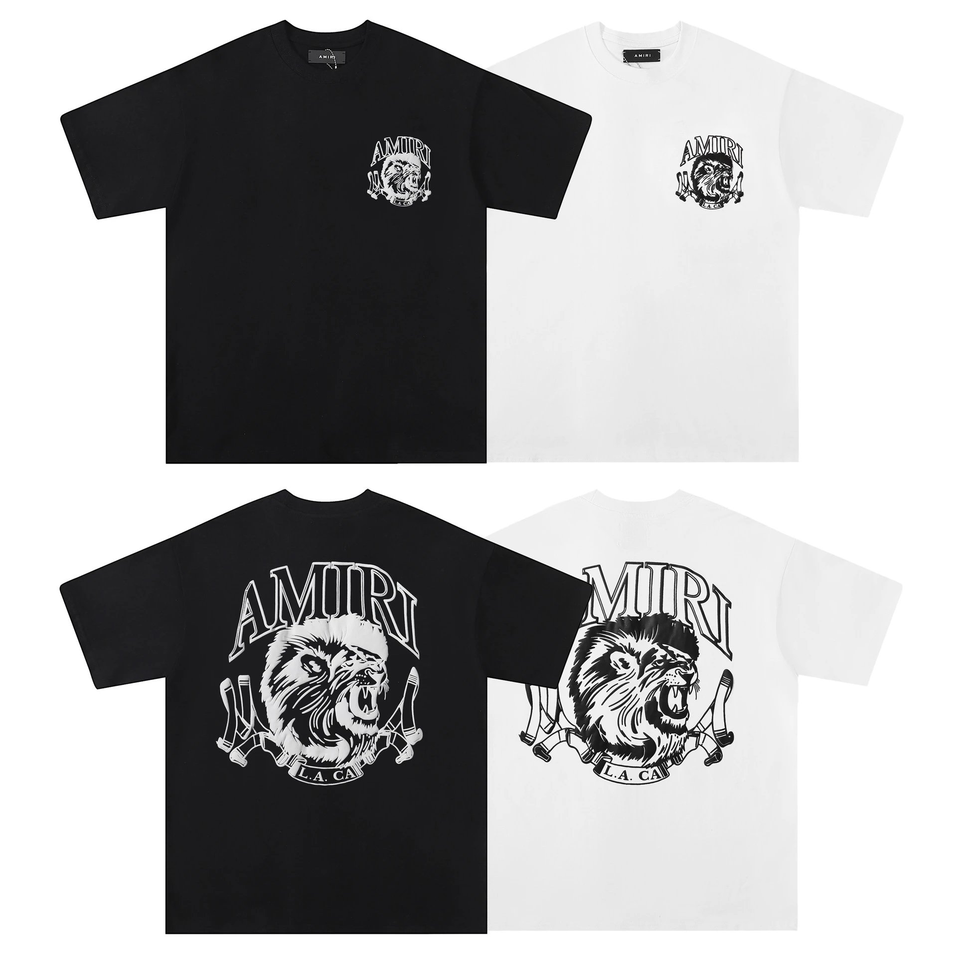 Amiri Records Graphic Print Black T-Shirt - 17