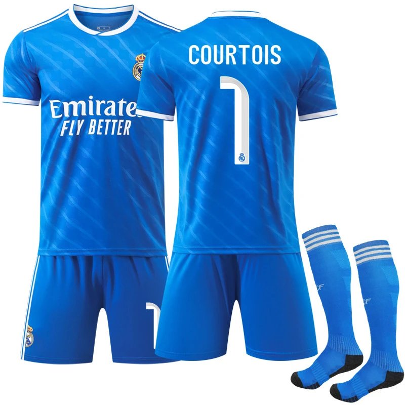 Real Madrid Arda Güler #15 Blue Away Jersey Set - 4