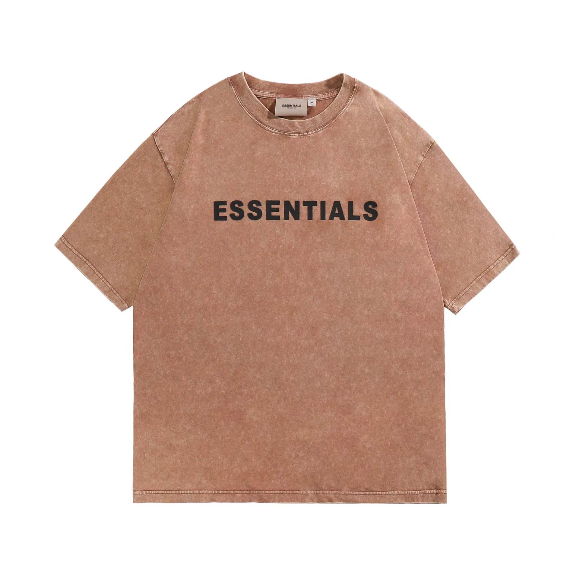 Fear of God Essentials Acid Wash Pink T-Shirt - 6