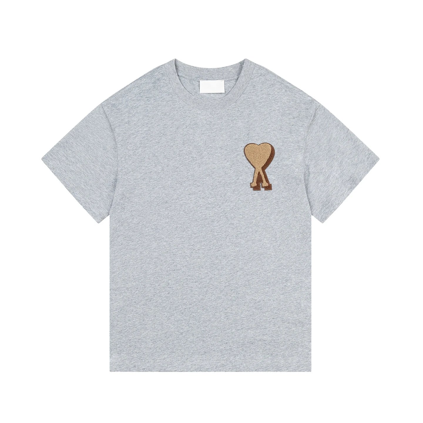 Design Raglan T-Shirt with Embroidered Heart Knot Beige / Black - 20