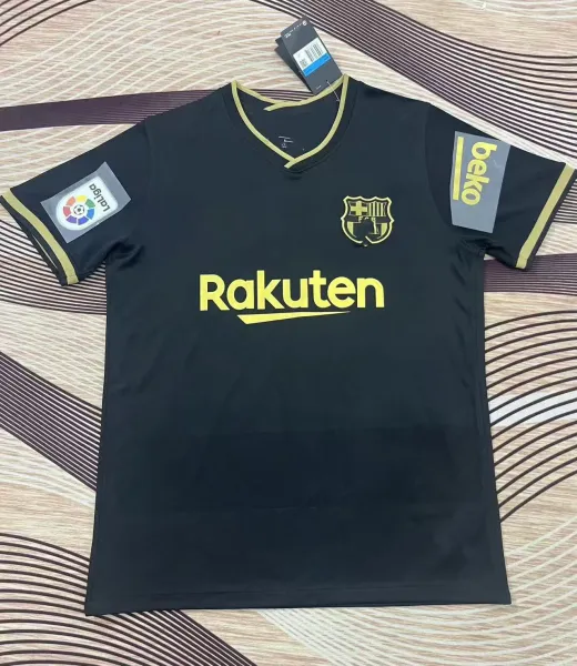 FC Barcelona 2019-20 Away Jersey Black / Gold - 1