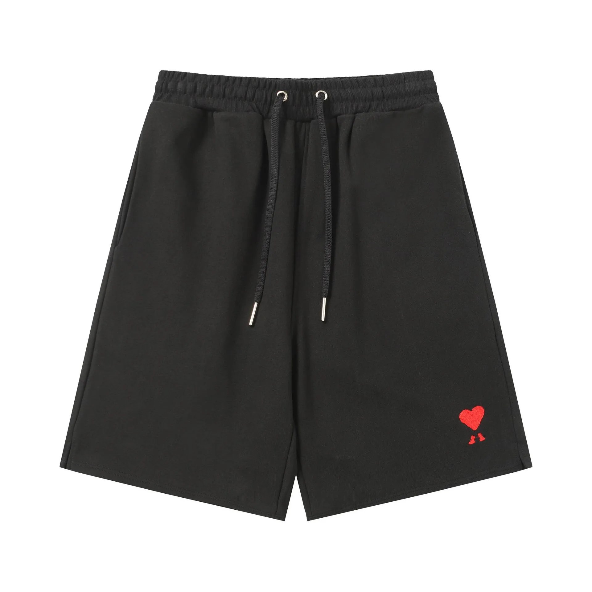 Design Heart Balloon Embroidered Sweatshorts Gray Shorts - 4