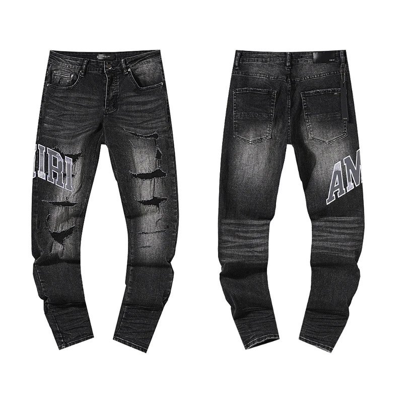 Purple Brand Paint Splatter Distressed White Jeans - 30