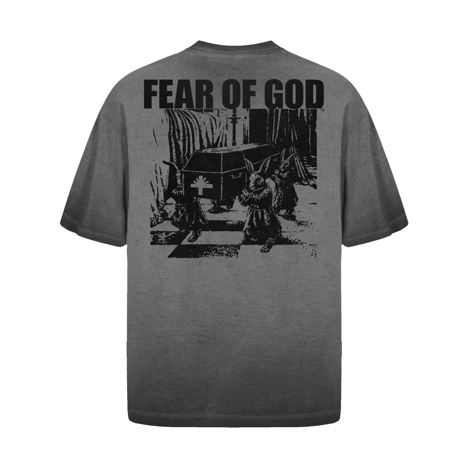Design Testament Band Graphic Oversized T-Shirt Black T-Shirts - 21