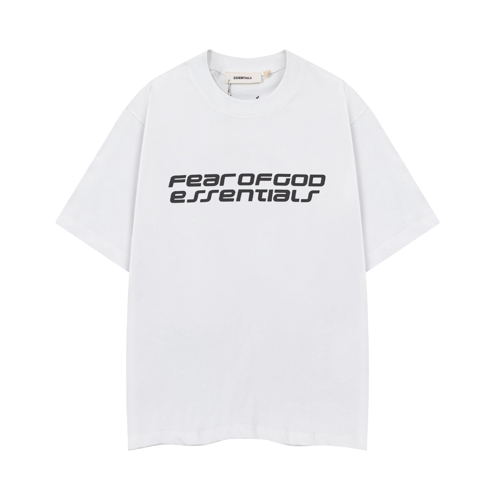 Fear of God Essentials Logo Print Navy Sleeveless Top Vest Top - 2