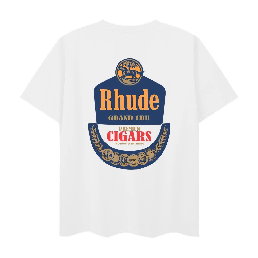 Rhude Town and Country Graphic T-Shirt White - 23