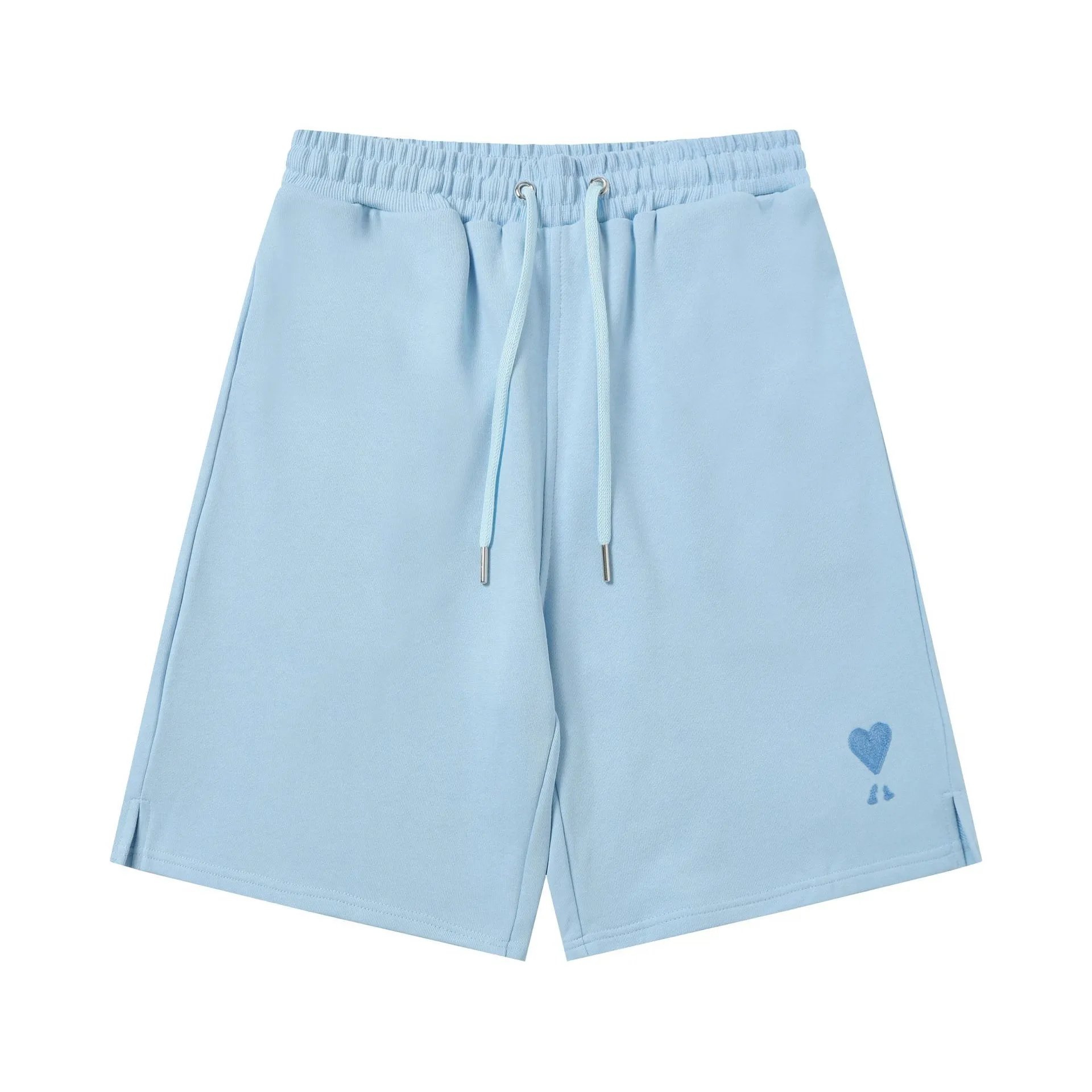 Design Heart Balloon Embroidered Sweatshorts Gray Shorts - 10