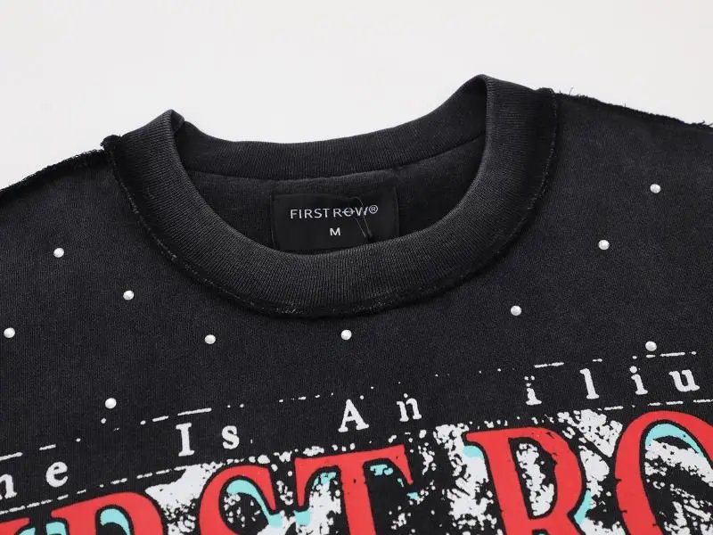 First Row x Hellstar Records Graphic Print Black T-Shirt - 25