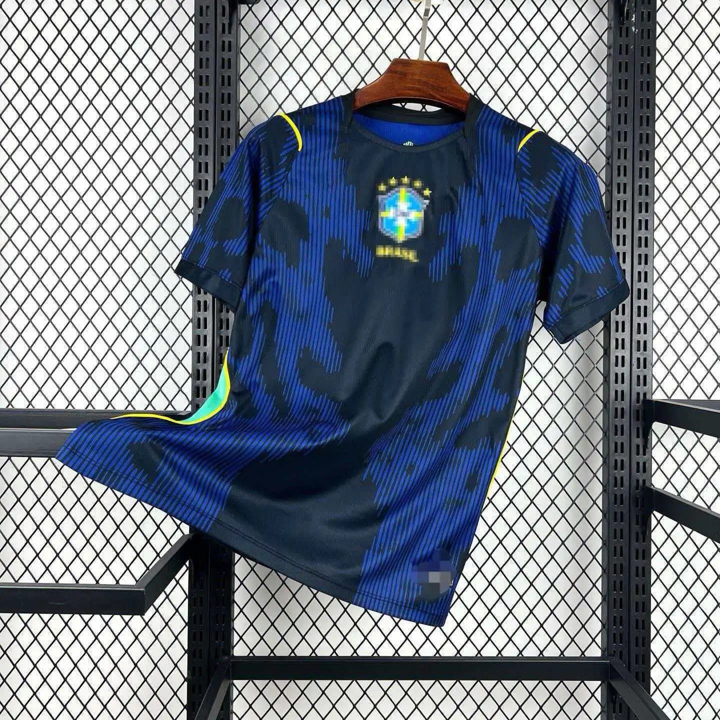 CBF Colombia National Team Retro Jersey Coral Striped Football Shirt Jersey - 7