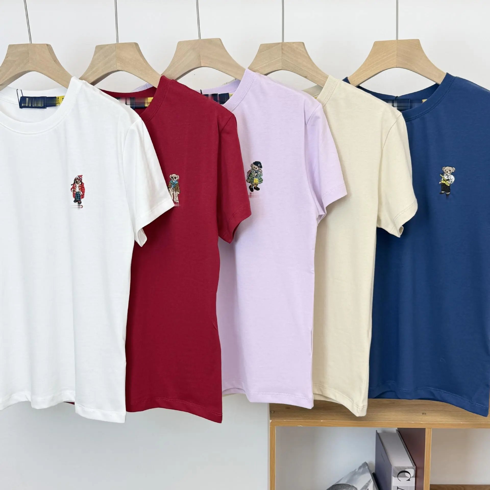 Design Embroidered Character White T-Shirt - 5