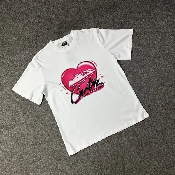 Cactus Jack Heart Graphic White T-Shirt - 1