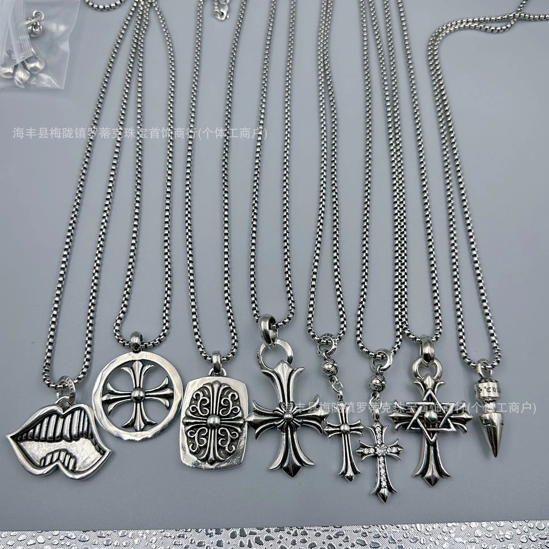 Chrome Hearts Fleur-de-Lis Pendant Necklace Silver Jewelry - 5