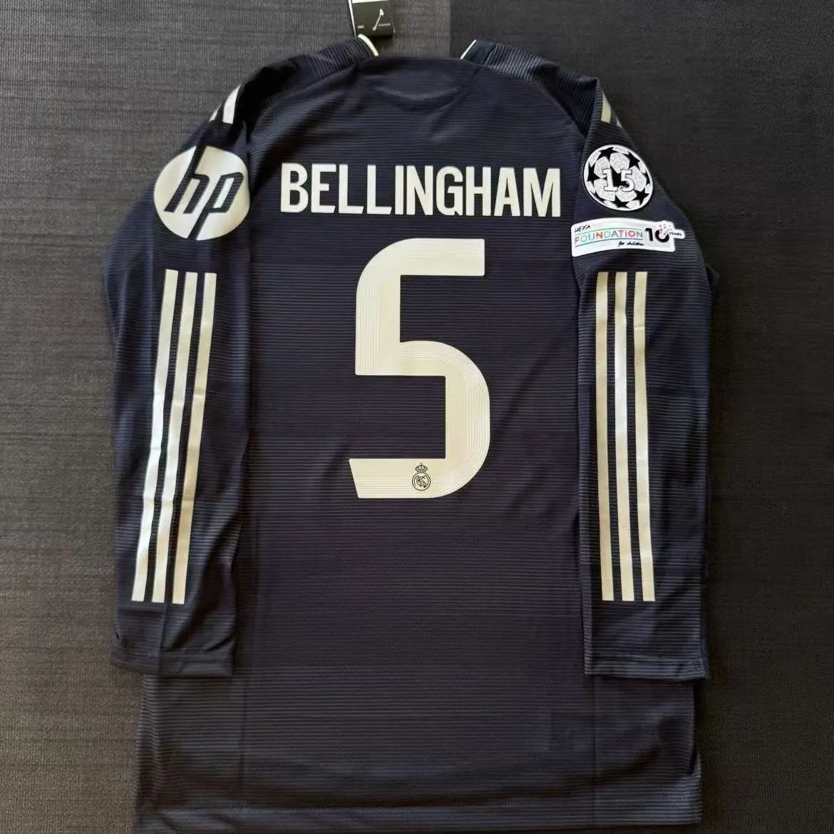 Adidas Real Madrid Cristiano Ronaldo #7 White Long Sleeve Jersey - 16