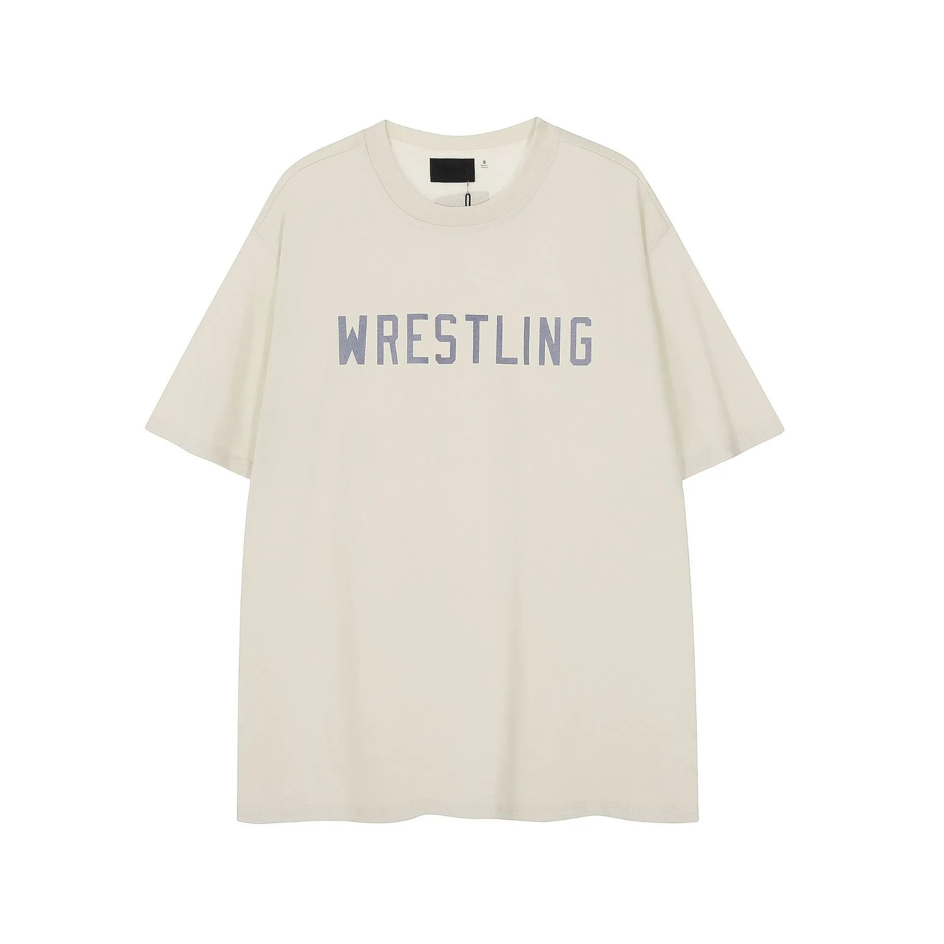 Design Wrestling Bold Print Black T-Shirt - 5