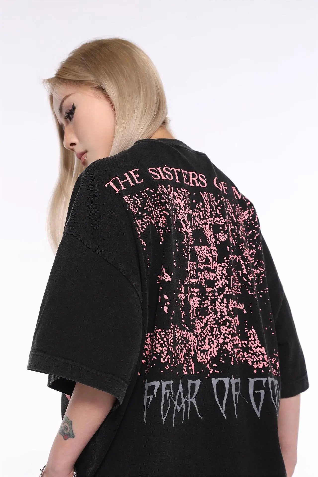 Design Testament Band Graphic Oversized T-Shirt Black T-Shirts - 26