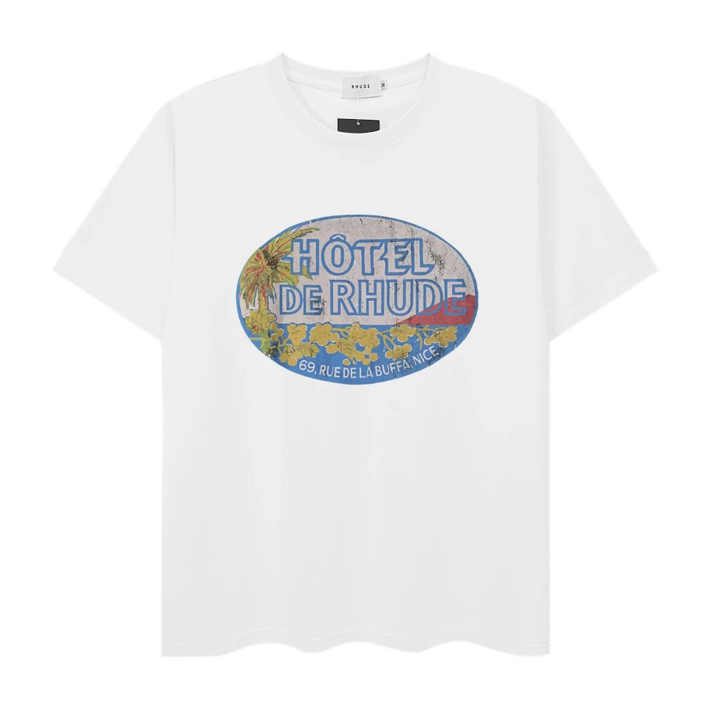 Rhude Town and Country Graphic T-Shirt White - 39