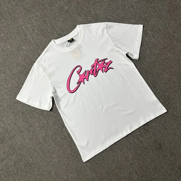 Corteiz Script Logo White T-Shirt - 1