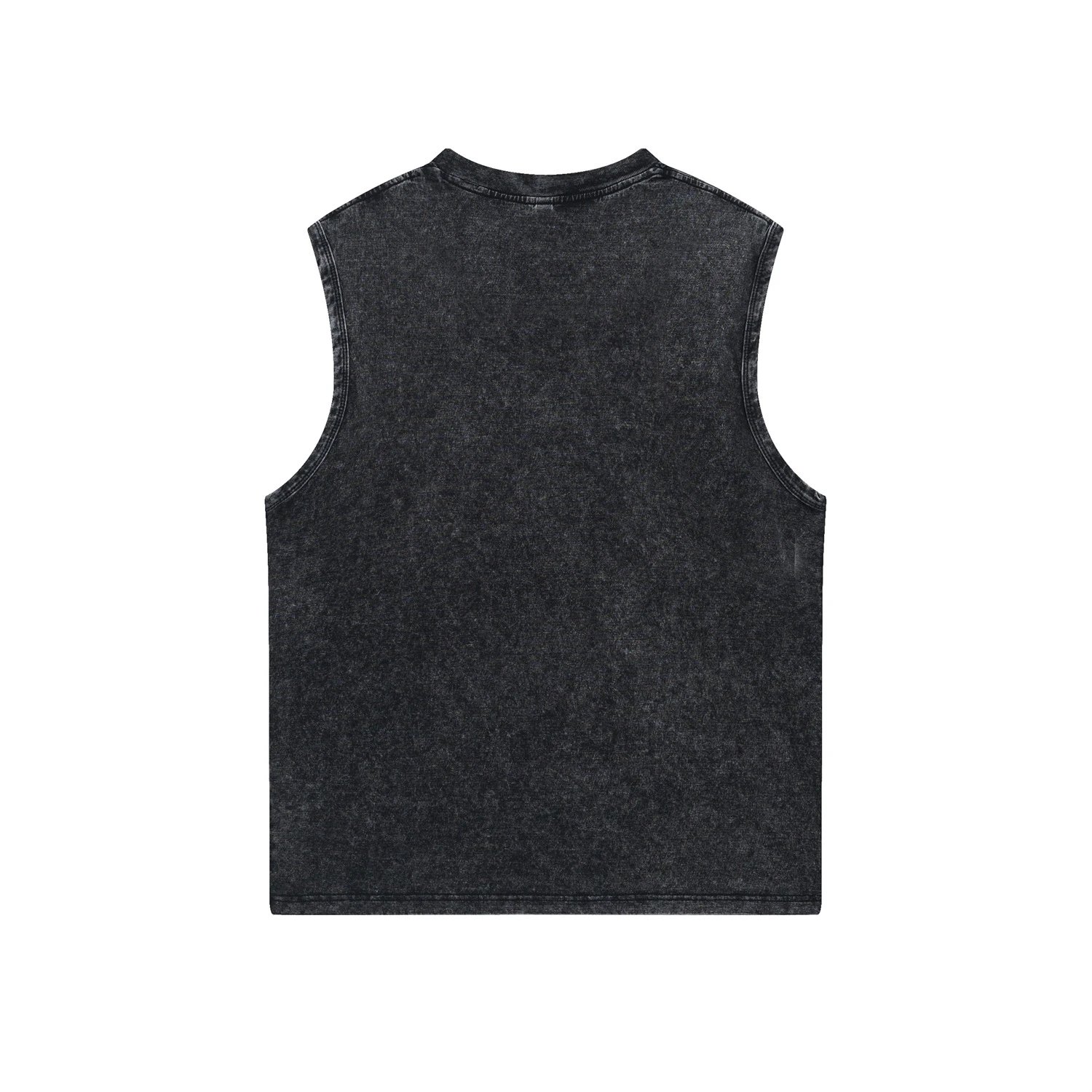 Fear of God Essentials Acid Wash Black Vest-Top - 4
