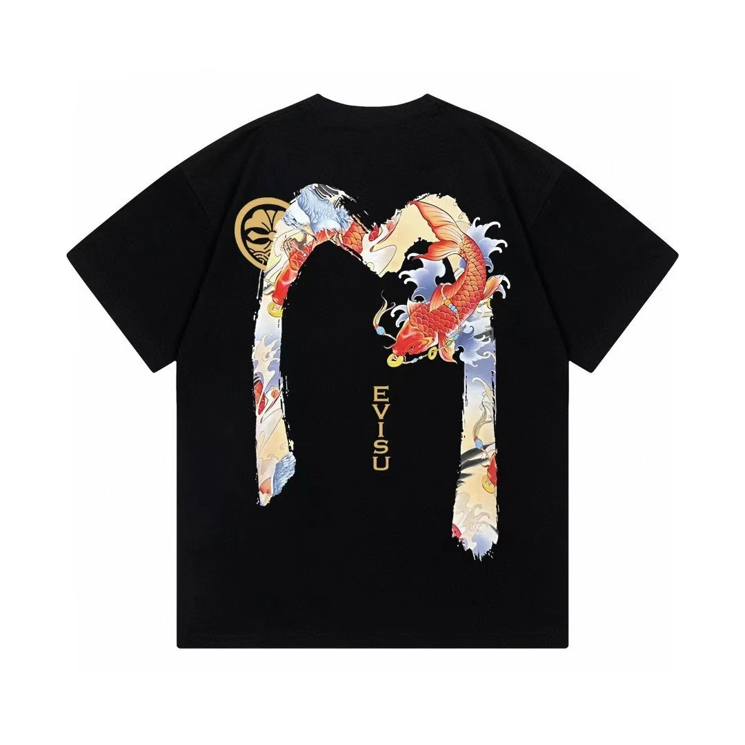 Evisu Daruma Graphic Print Red T-Shirt - 10