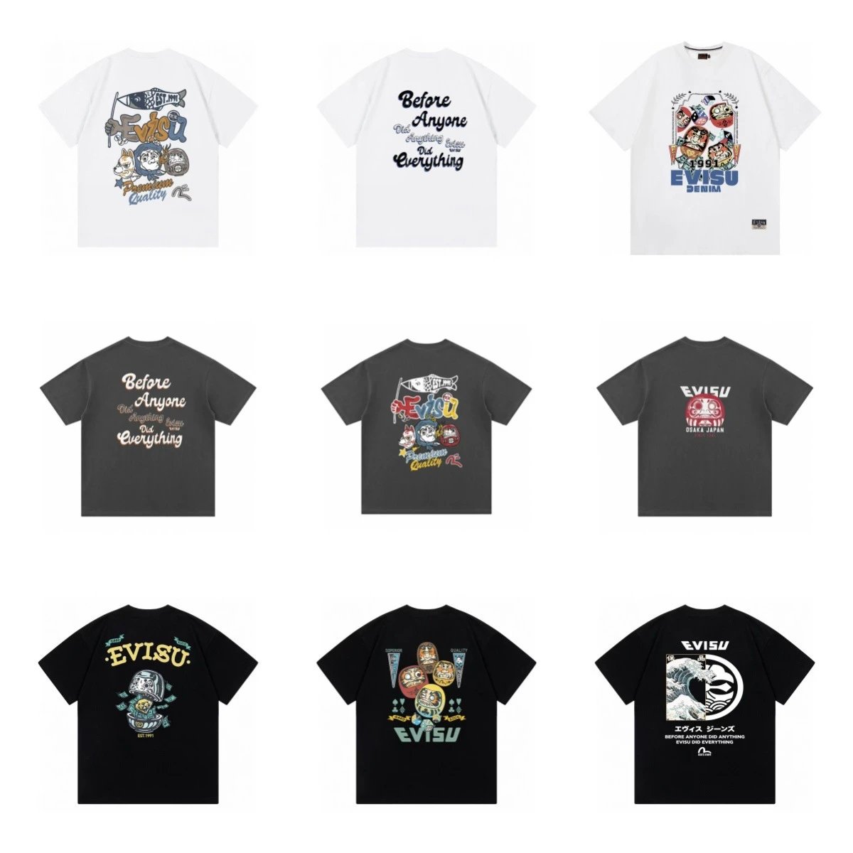 Evisu Graphic White 