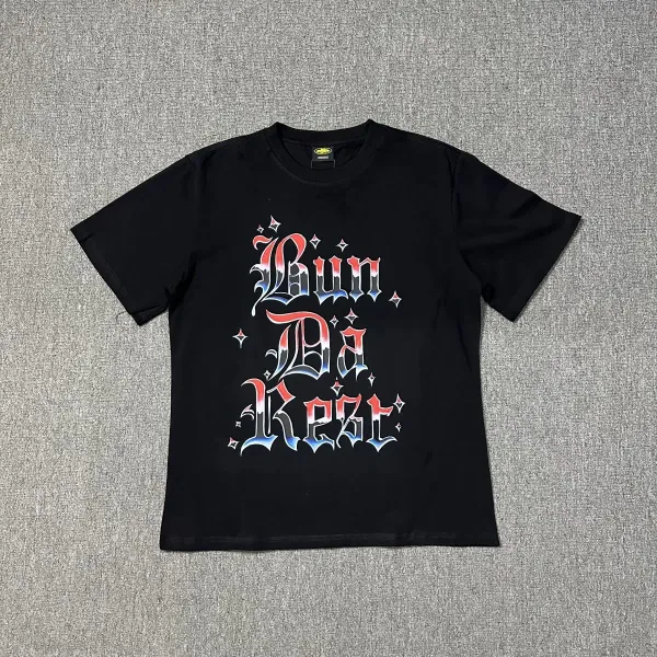 Corteiz Script Logo Black T-Shirt - 5