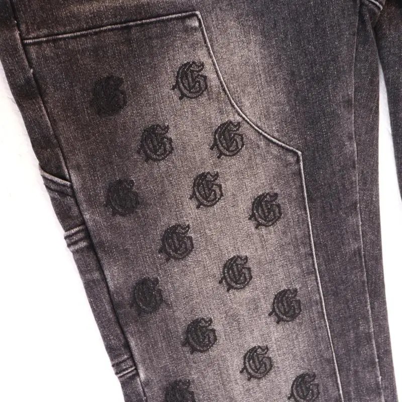 Godspeed Logo-Embroidered Distressed Black Flared Jeans - 32