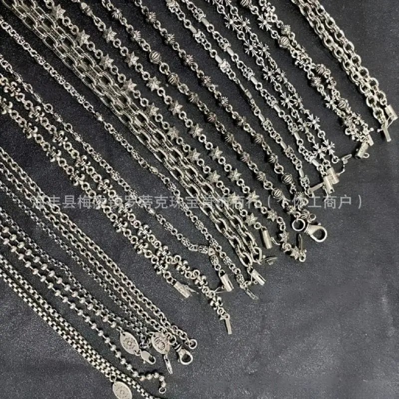 Design Silver Chain Link Necklace with Lobster Clasp Jewelry - 3