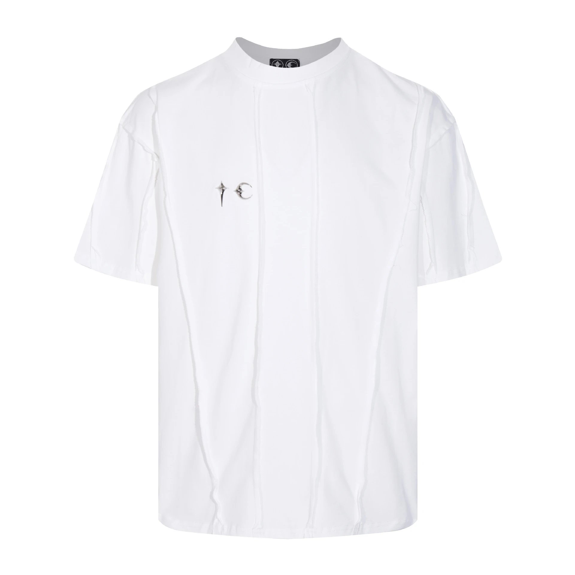 Design Deconstructed Seam T-Shirt White - 48