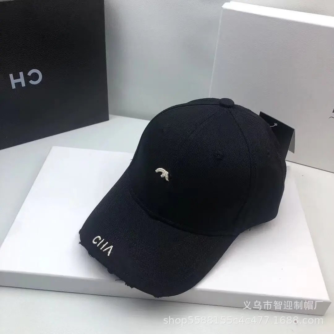Design CIA White Distressed Baseball Cap - 6