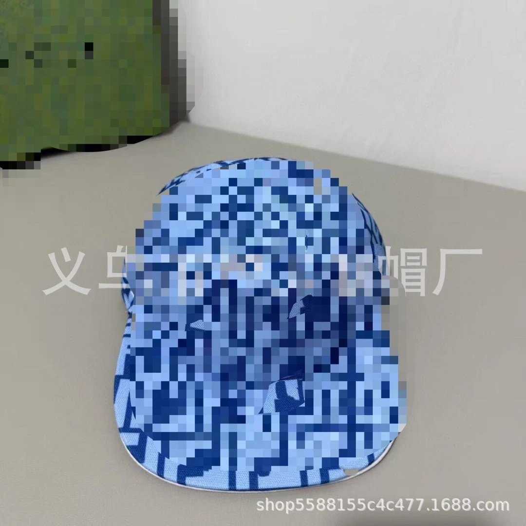 Unbranded Hats Curved-Brim Geometric Monogram-Print Baseball Cap image 3