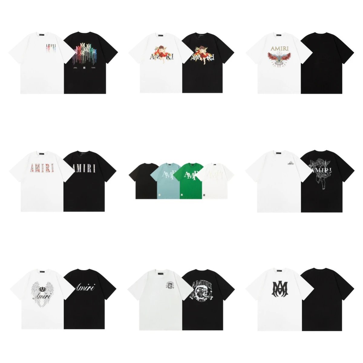 Amiri Logo Print Whi