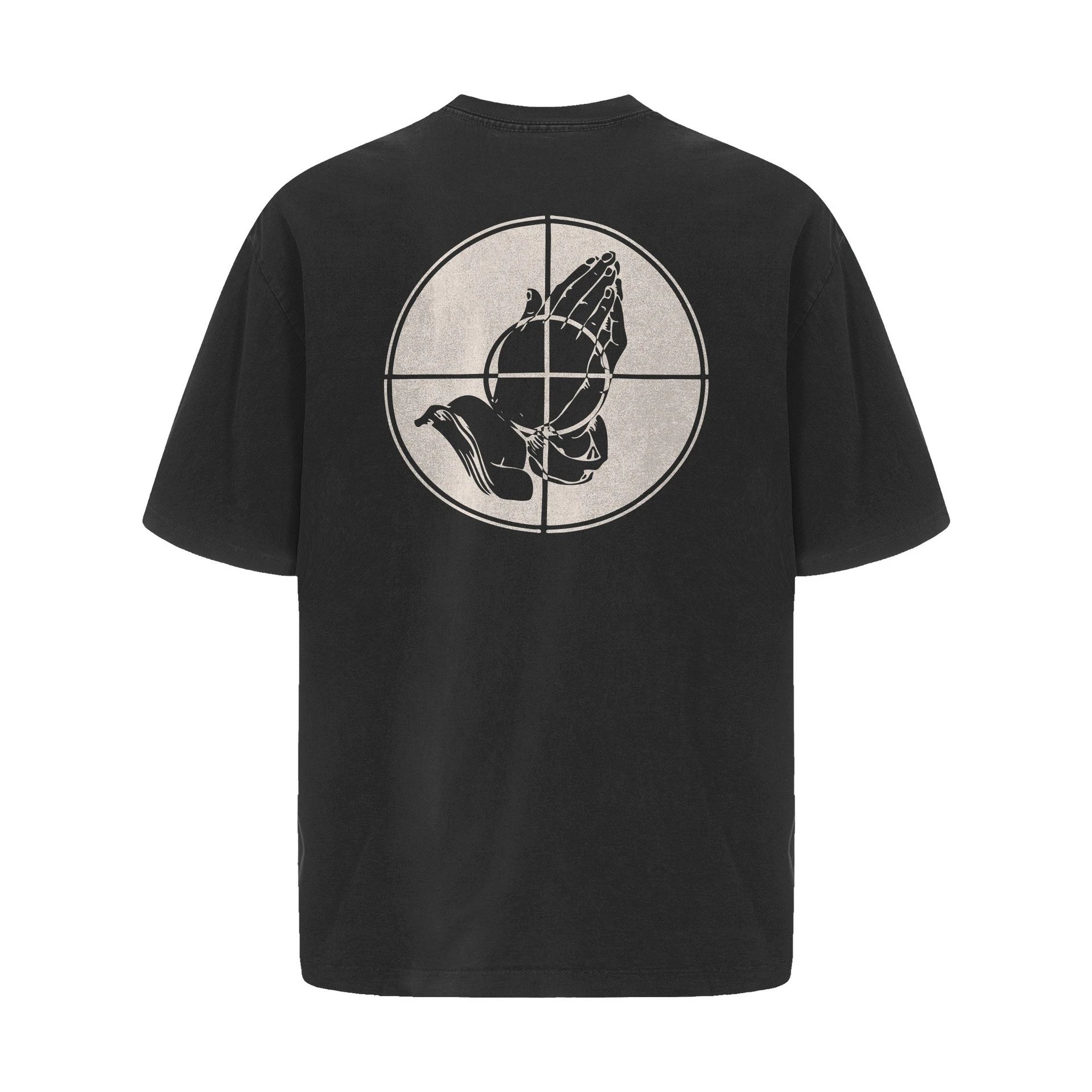 Design Testament Band Graphic Oversized T-Shirt Black T-Shirts - 17