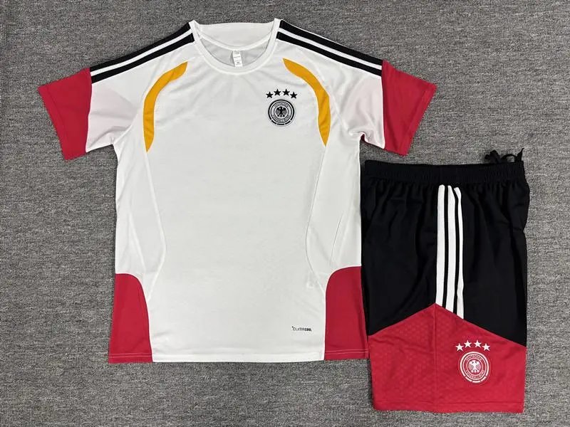 Design Spain National Team Home Kit Red / Navy Youth Soccer Jersey and Shorts Set Sets - 5