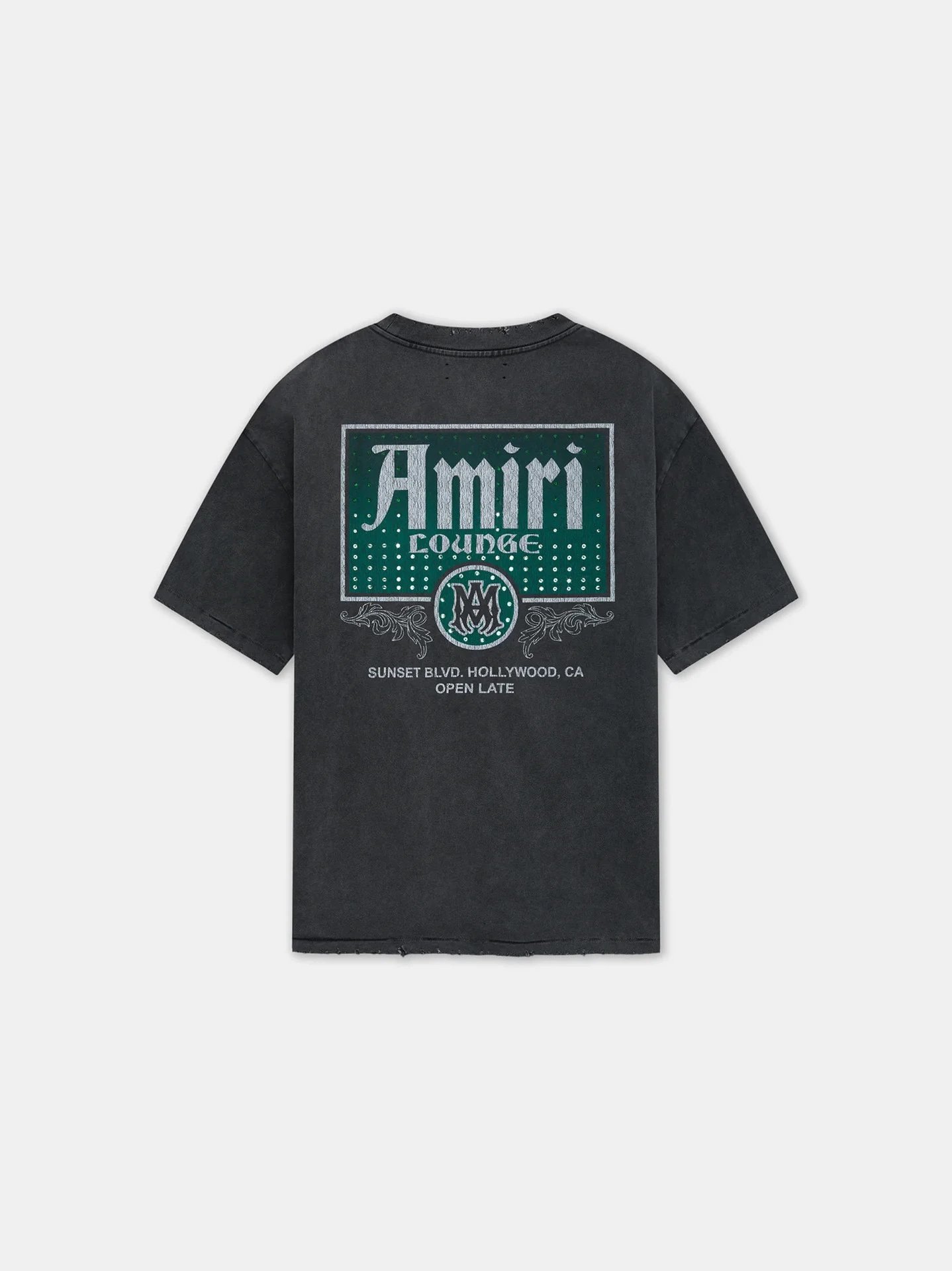 AMIRI T-Shirts Graphic Logo — 2087 washed black