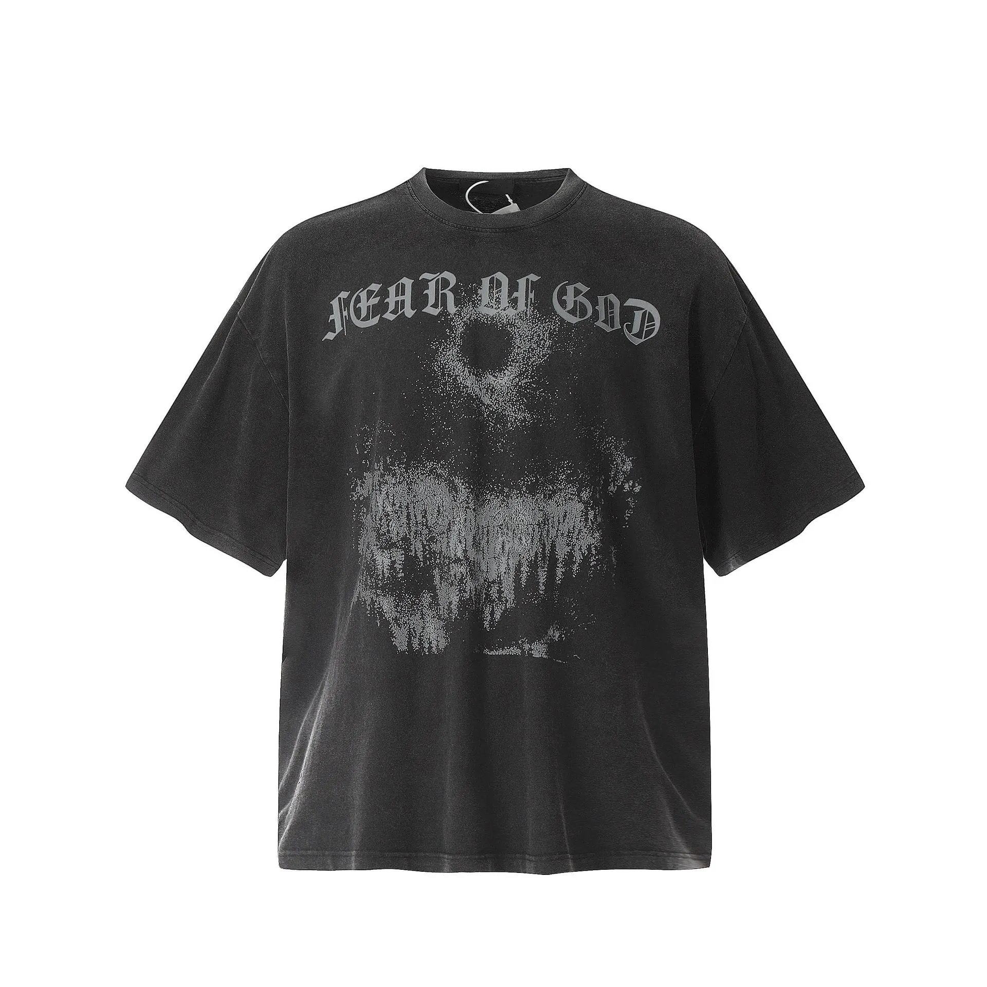 Design Testament Band Graphic Oversized T-Shirt Black T-Shirts - 20