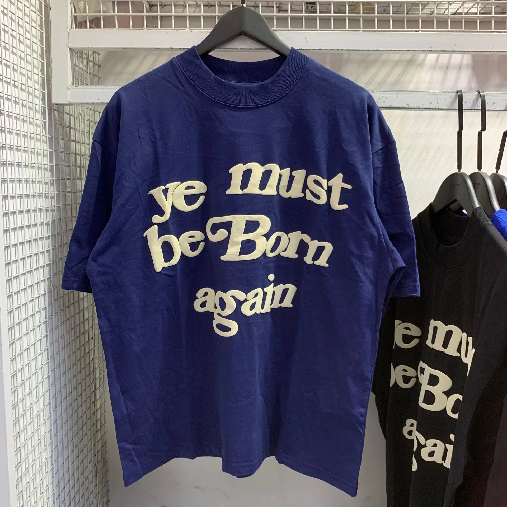 Fear of God Essentials Ye Must Be Born Again T-Shirt Olive Green - 6