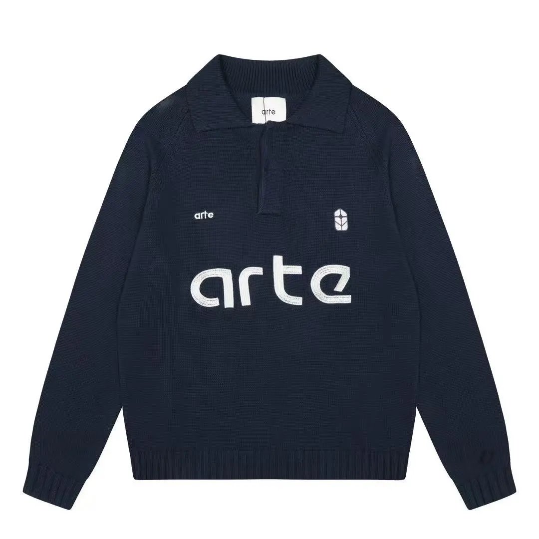Arte Knit Polo Sweater Cream - 21