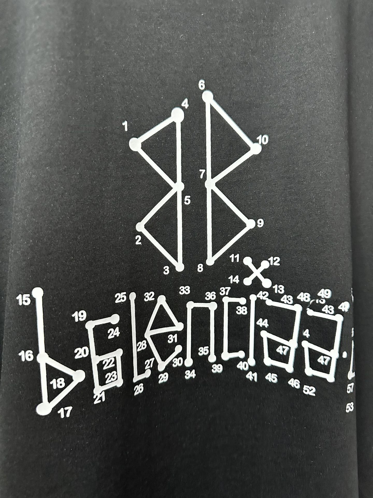 Balenciaga Numeric Logo Oversized T-Shirt Black - 15